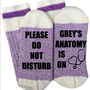 🚫SOLD🚫 Purple Greys Anatomy Socks
